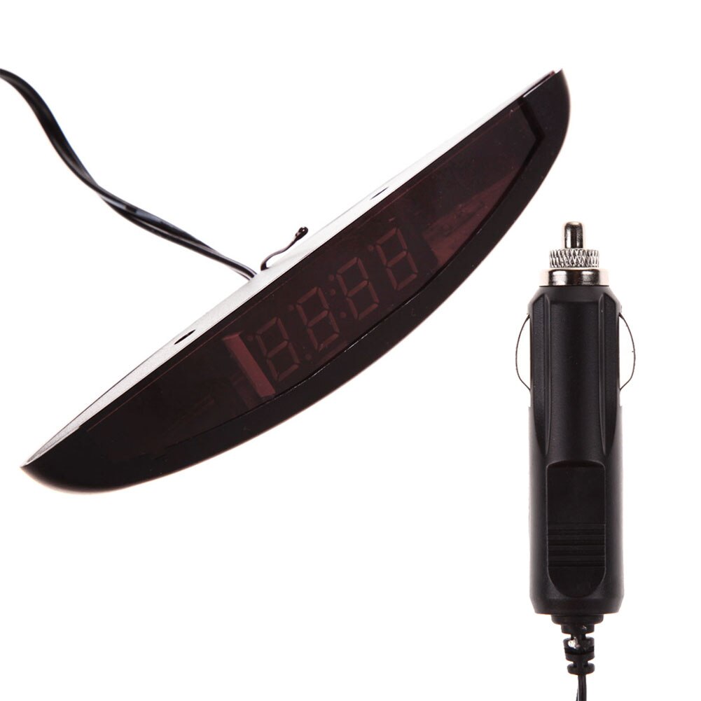 LED Digital Auto Uhr Automobil Elektronische Uhr 12V Auto Voltmete Digital & Analog-Digital Uhren Kunststoff LED-Material uhr