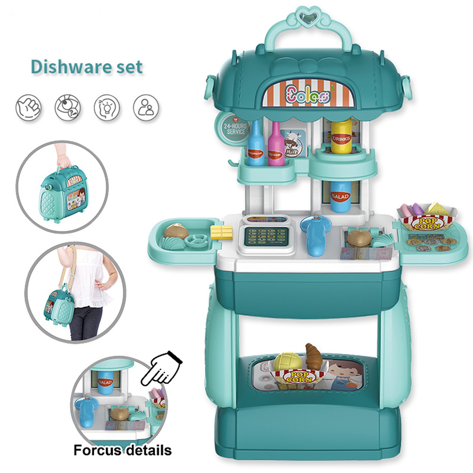 Simulation Supermarkt Einkaufen Spielzeug Mit Koffer vorgeben Spielzeug FrüHenne Bildung Supermarkt Kassen Spielzeug einstellen