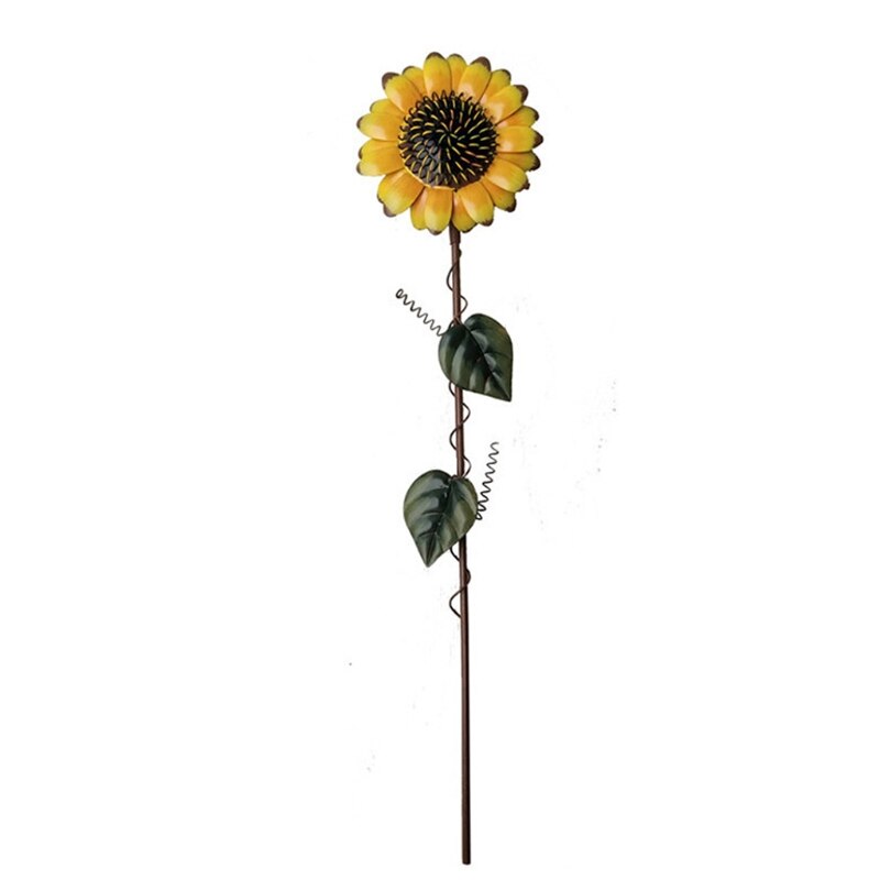 Jahrgang Metall Sonnenblumen Garten Einatz Metall Garten Hof Rasen Terrasse Dekor Sonnenblume Dekoration drinnen draussen