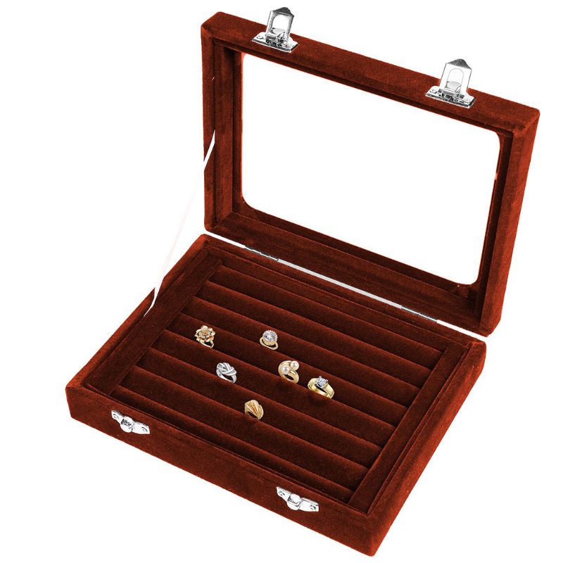 Ringe Ohr Zucht Schmuck Halfter Lager Kasten fallen Container Organizer mit Deckel Schmuck Halfter Schmuck Anzeige Mehrere