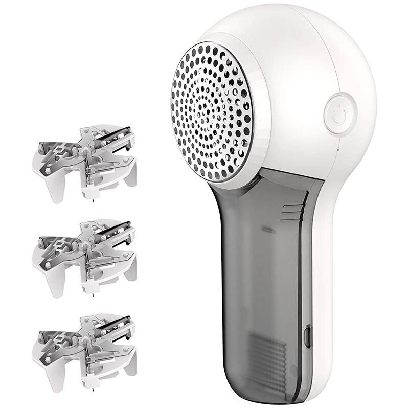 Fussel Entferner - Fussel Rasierer für Kleidung-Wiederaufladbare Elektrische Stoff Rasierer-zur Seite fahren Rasierer mit 3 Ersetzen Klingen