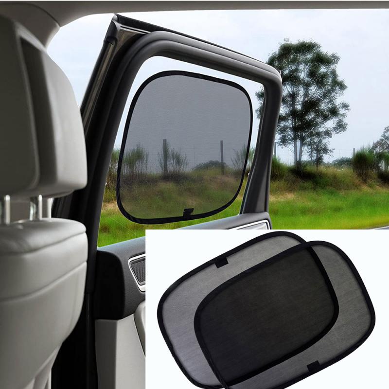 1/2 stücke Schwarz Auto Fenster Folien Film Auto Auto Fenster Glas Sommer Aufkleber Sonnencreme Film Aufkleber Abdeckung Autos Zubehör