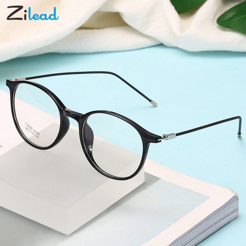 Zilead TR90 Ultraleicht Lesebrille Objektiv Gelee Transparente Farbe retro Brille Persönlichkeit Spektakel PC Brille Rahmen unisex