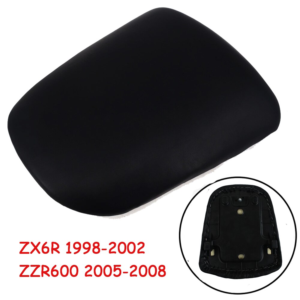 Motorrad Hinten Passagier Kissen Sozius Sitz Pad Leder Sitz Sozius Für Kawasaki ZX6R ZX-6R 1998-2002 ZZR600 2005