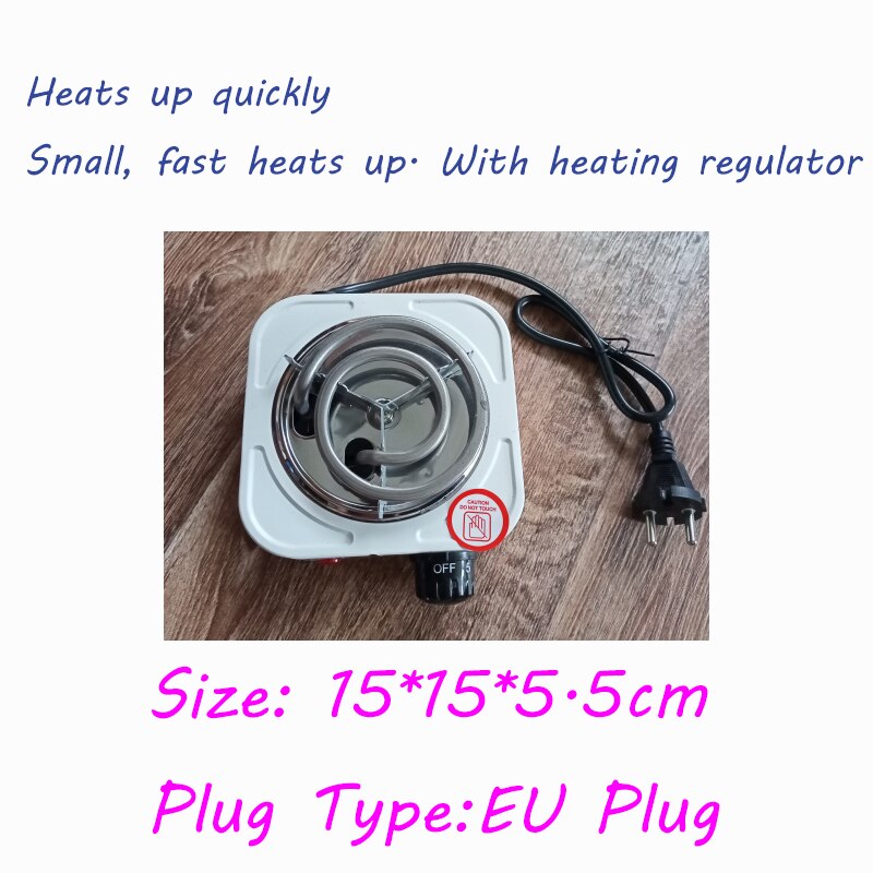 220V 500W Elektrische Herde Heißer Platte Eisen Brenner Heimat Küche Herde Kaffee Heizung Haushalt Kochen Geräte EU Stecker