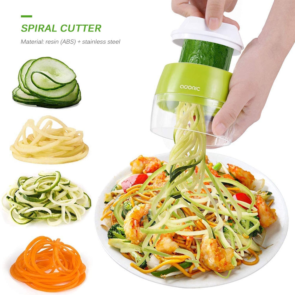 Juwelüse Obst Schneidemaschine Salat Werkzeuge Cutter Karotte Gurke Reibe Spirale Klinge Cutter Kartoffel Karotte Reibe Küche Werkzeuge