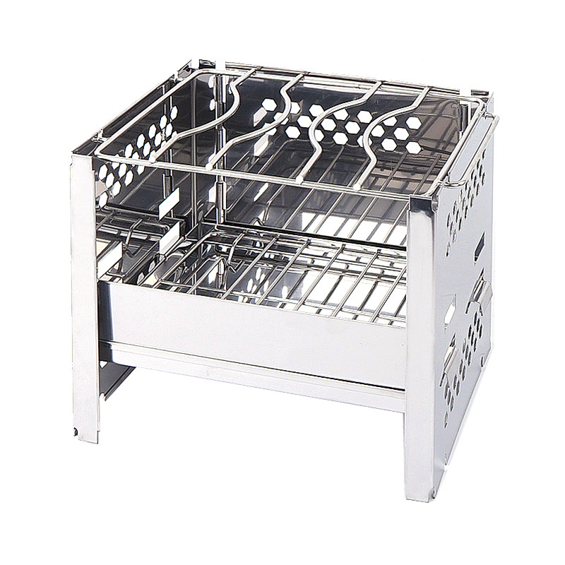 Grill exquisit Tragbare Edelstahl BBQ Ofen einstellen BBQ Grill für draussen Kleine Grill Bbq Rauch Grill Grill Bbq Grill