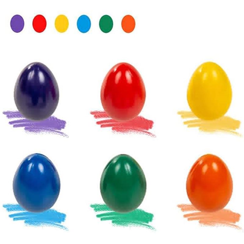6 farbe Solide Ei bilden Buntstifte Ungiftig Waschbar Malerei Zeichnung Wachs für freundlicher