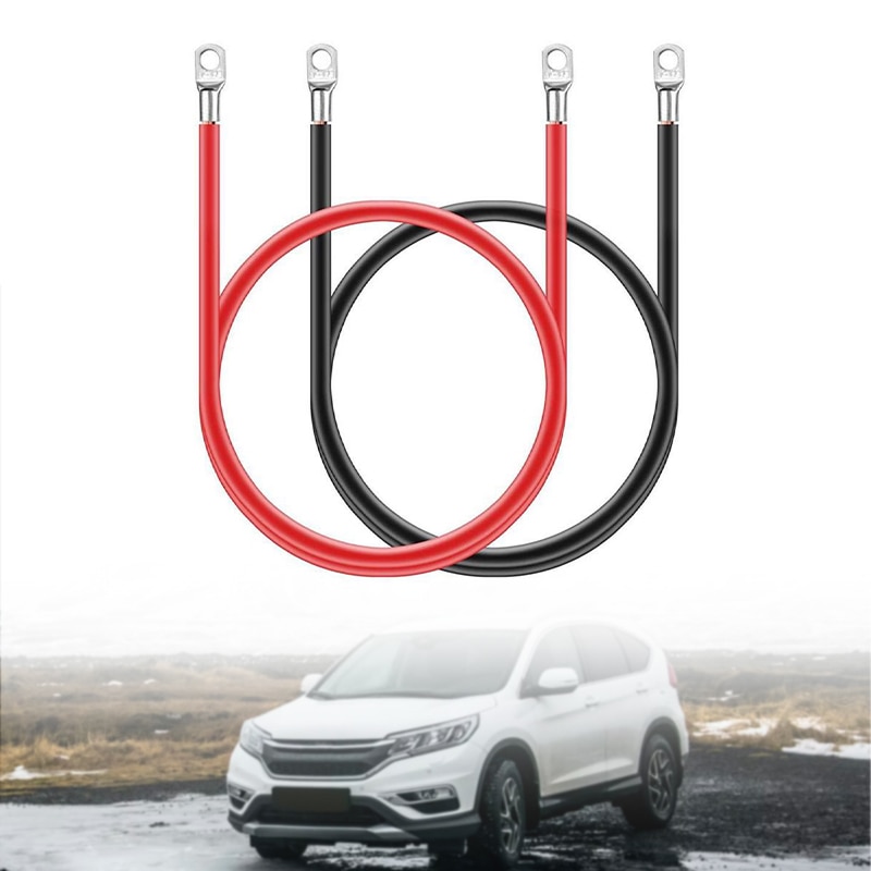2 stücke 12V Batterie Boden Kabel 5AWG Batterie Anschluss Kabel Terminal Bausatz Kupfer Draht Terminal Kabel Auto Wandler Draht mit schleppen
