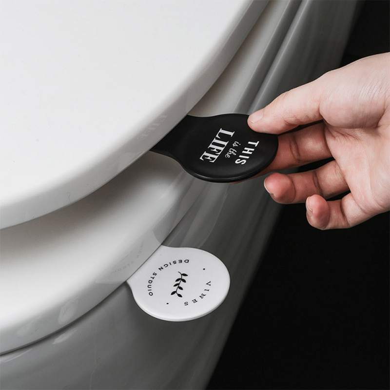 Tragbare Toilette Deckel Griff Anti-schmutzig Abdeckung Flipper Wc Sitz Heber Hause Badezimmer Spielereien Zubehör