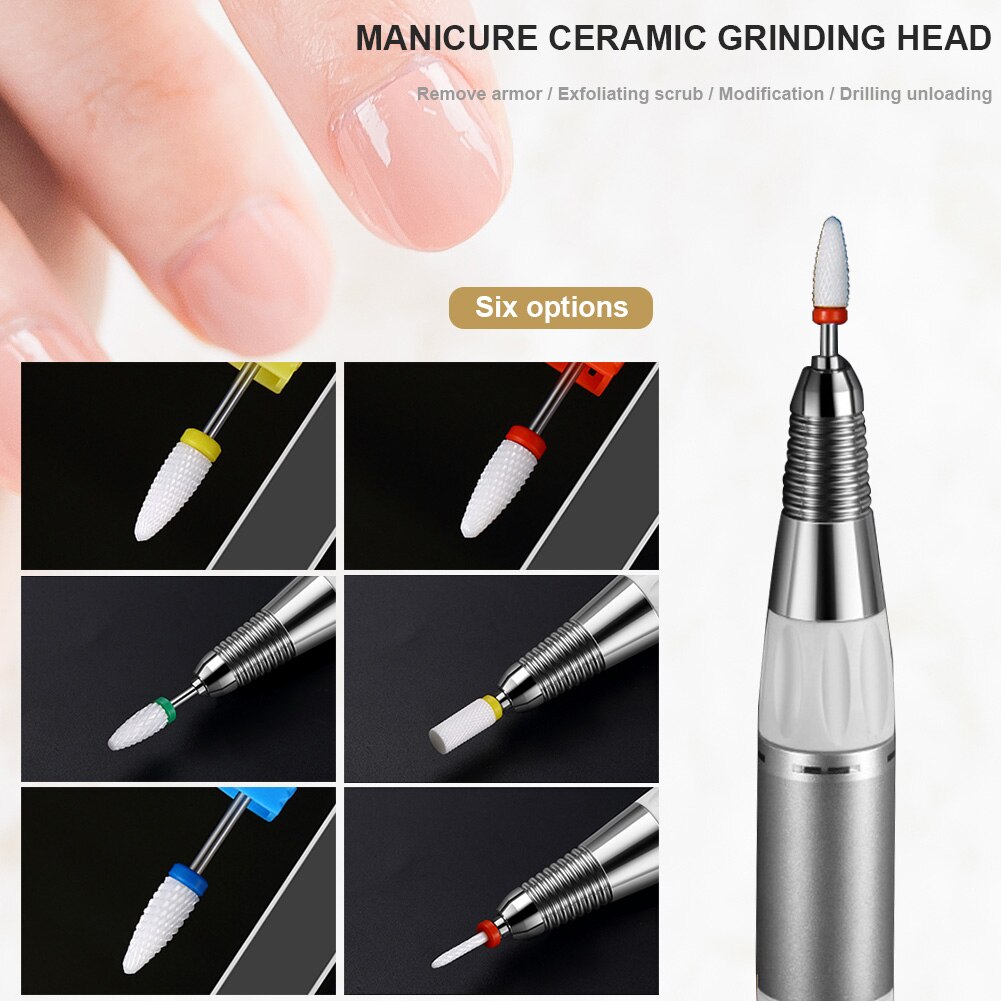 Keramik Nagellack Kopf Nagel Kunst Manikübetreffend Werkzeug für Elektrische Nagel Polierer Fräsen Cutter Nagel Kunst Ausrügestochen Zubehör