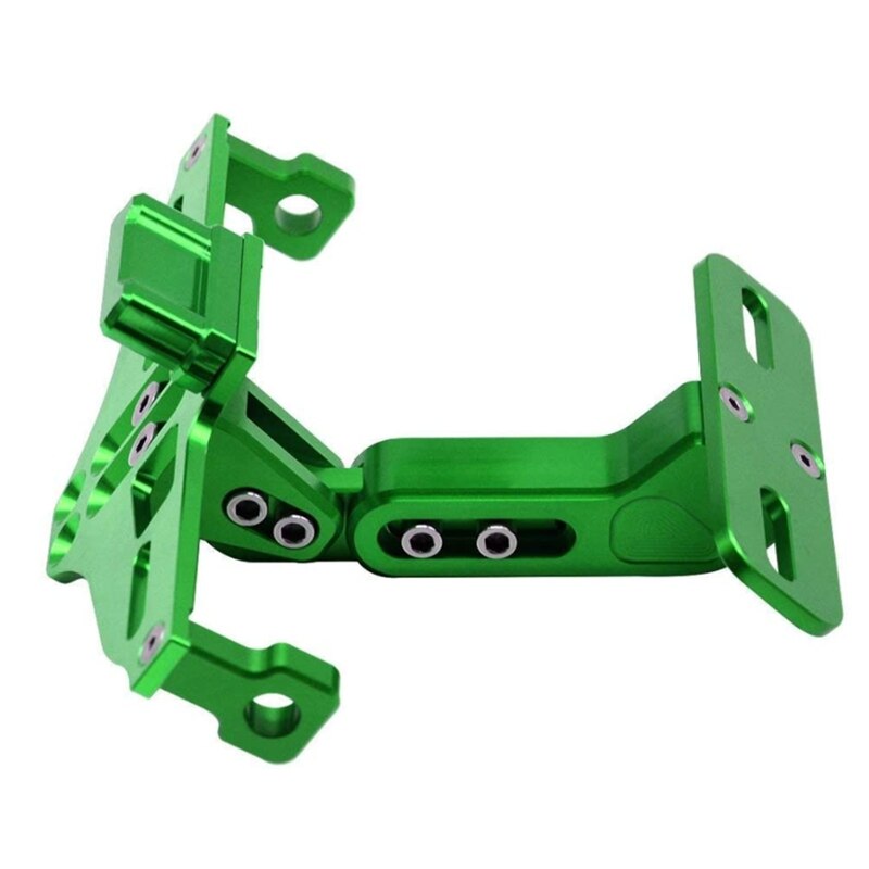 Motorrad Zubehör Universal- Fender Eliminator Kennzeichen Halterung Halfter für Kawasaki (Grün)