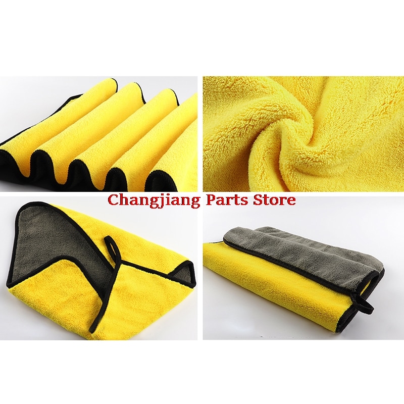 1pc 30x3 0/40/60CM Auto Waschen Mikrofaser Handtuch Auto Reinigung Trocknen Tuch Säumen Auto Pflege tuch Detaillierung Auto Waschen Handtuch