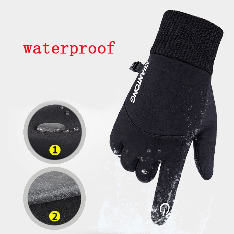 Winter Männer Handschuhe Anti Unterhose Winddicht wasserdichte Snowboard Handschuhe berühren Bildschirm Warme Atmungsaktiv Männlichen Motorrad Reiten Handschuhe