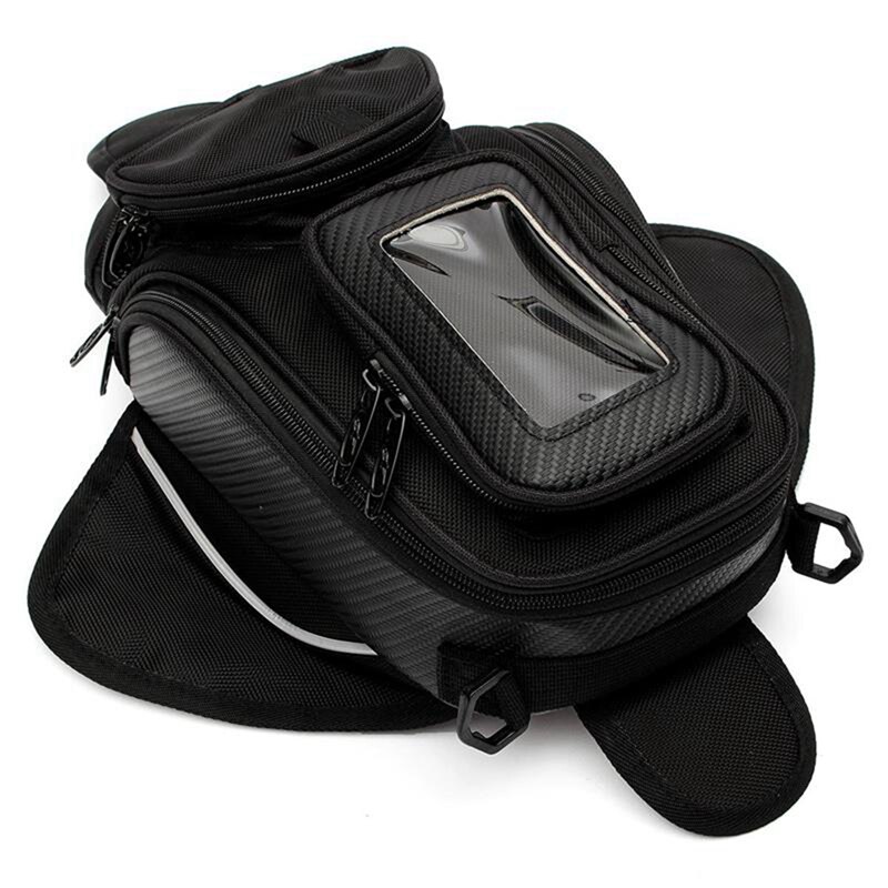 neue Motor- Panzer Tasche Schwarz Öl Kraftstoff Magnetische Motorrad Sattel Tasche Einzelnen Schulter Tasche Motorrad Rucksack Wasserdicht