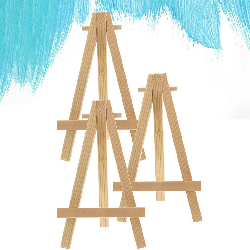 24Stck 12,7 cm Mini Holz Anzeige Steht, Staffeleien, Tisch oben Steht, geeignet Für freundlicher Handwerk, Visitenkarten