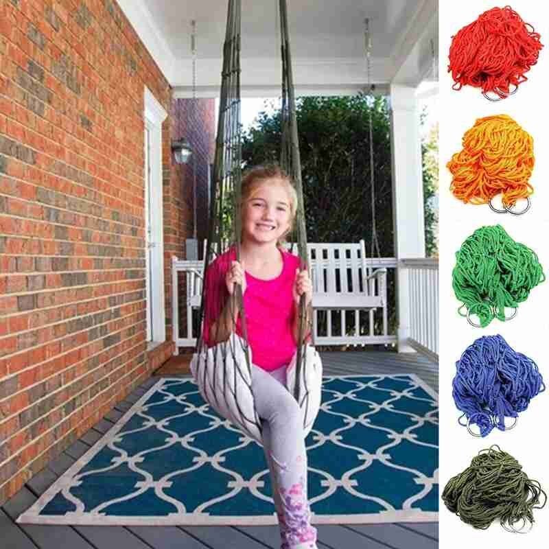 240*80 Cm Nylon Stoff Hängematte Gittergewebe Netz Starken Seil Für Reise Camping Strand Hängematte Gittergewebe Netz Starken Seil für Reise
