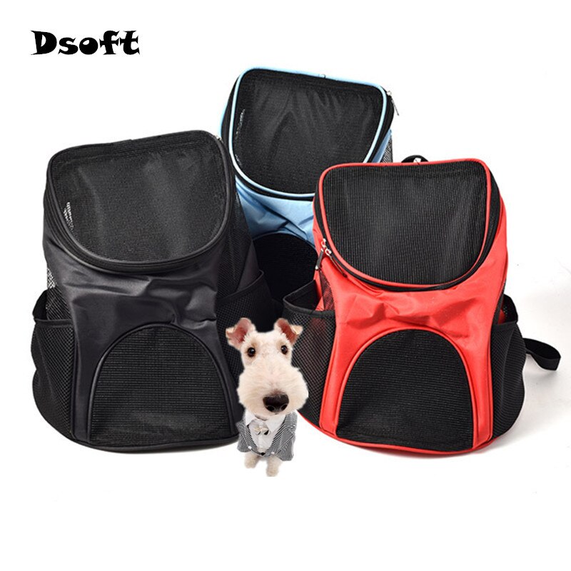 Tragbare Haustier Rucksack Atmungs Raster Tasche Aus Durchführung Gittergewebe Rucksack für Welpen Kätzchen Chihuahua Ebene Reise Haustier Schlinge Tasche