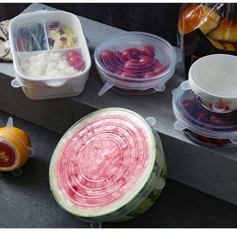 6 Stck Silikon Frische-halten Abdeckung Küche Lagerung Liefert Silikon Schüssel Abdeckung Kochgeschirr Schüssel Lebensmittel Lagerung Abdeckung Lebensmittel Lagerung