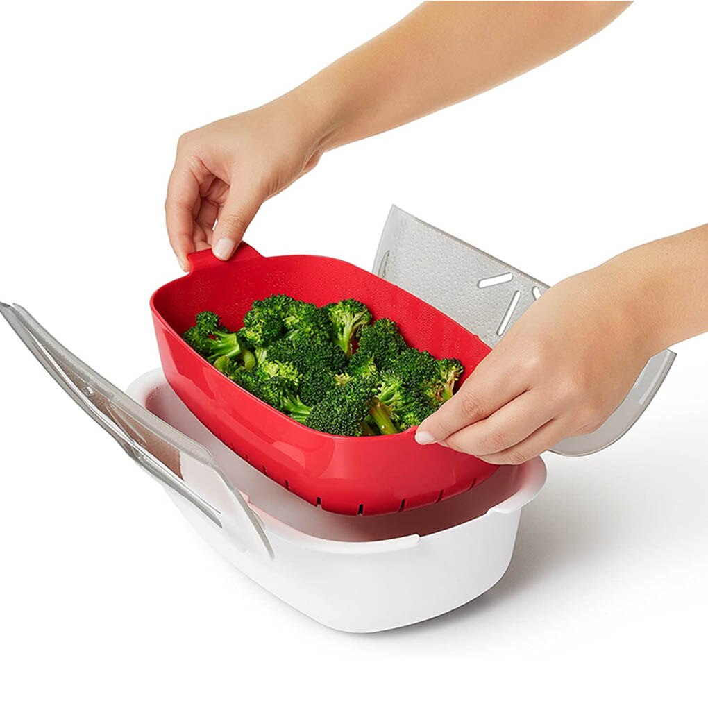 Geschmacksneutral Mikrowelle Dampfer Removble Mikrowellen Lebensmittel Herde Startseite Küche Lebensmittel Container