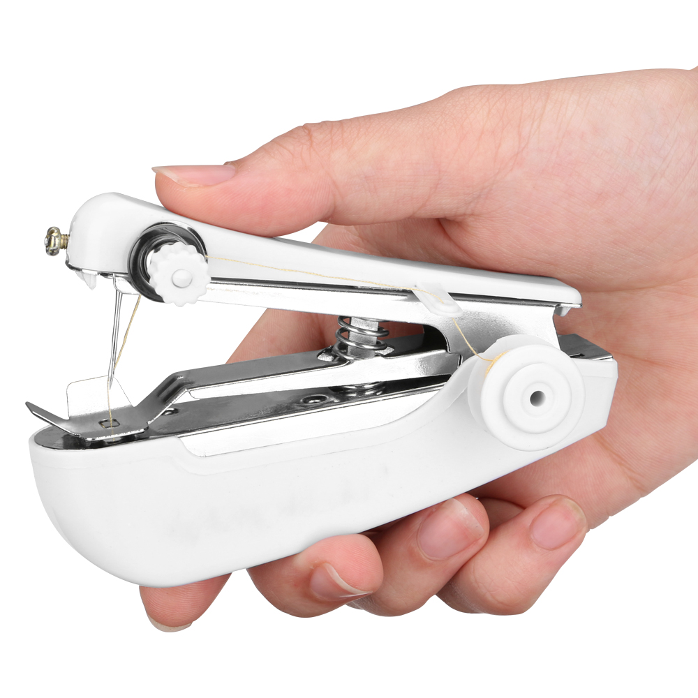 Tragbare Mini NäHenne Maschine Schnell Stich NäHenne Hand kabellos Vorhänge Kleidung Stoffe Haushalts Hand Nähmaschine