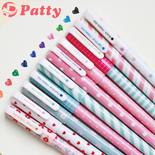 10 farbe/einstellen Blumen- stifte Gel stift canetas escolar Zakka Schule bürobedarf Material Koreanische briefpapier papelaria F230
