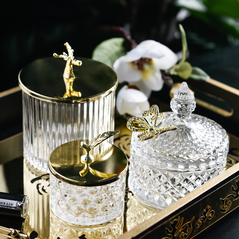 Süßigkeiten Glas Mit Deckel Europäischen Stil würzen Krug Lebensmittel Lagerung Topf Kerze Container Dekoration Glas flasche