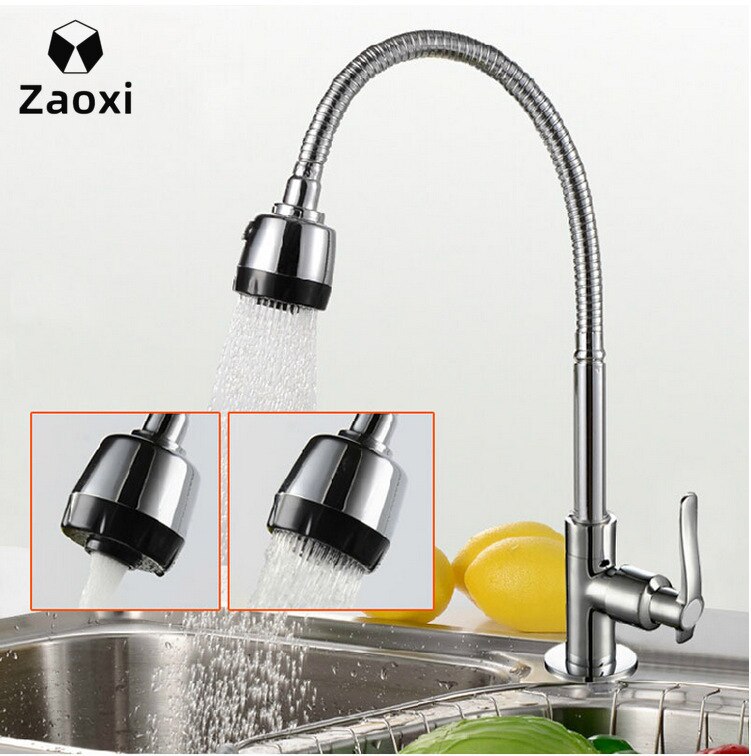 ZAOXI Splitter Küche Wasserhahn, Einzigen Handgriff Küche Armaturen ziehen Heraus Einzelnen See Küche Wasserhahn schwenken Grad Wasser Rührgerät L333