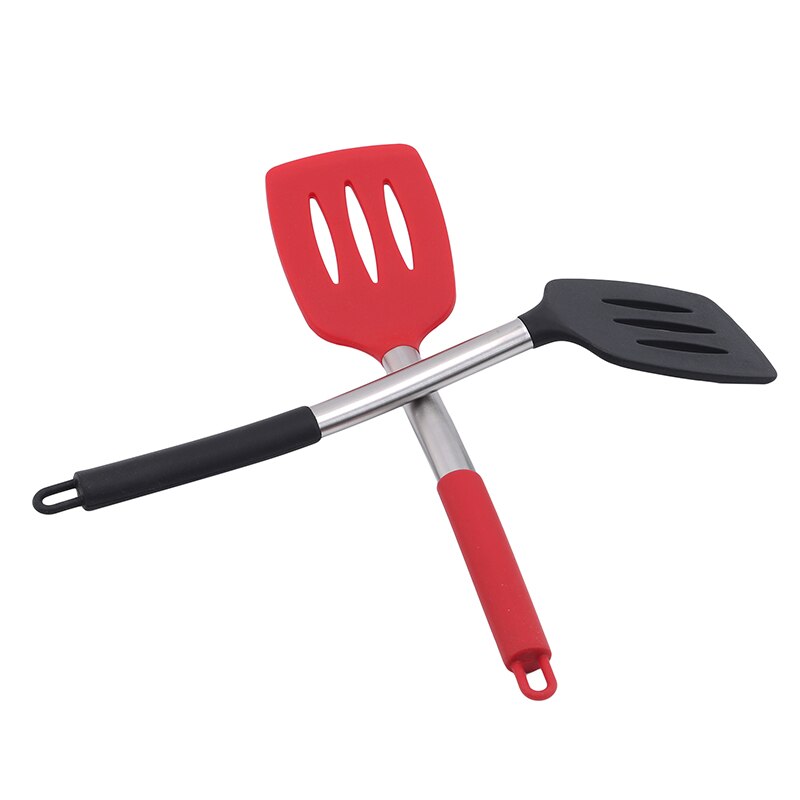 Geschlitzte Dreher Küche Kochen Werkzeuge Silikon Spachtel Gebraten Schaufel Ei Fisch Braten Pfanne Dreher Scoop Kochen Küche Werkzeuge