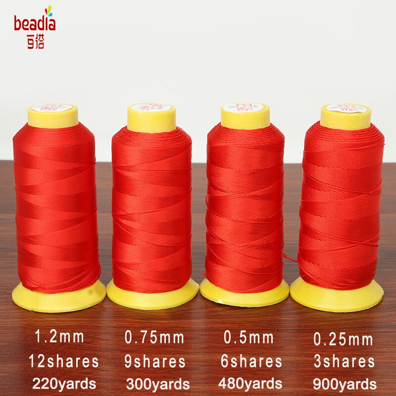 verrotten 0,25mm/0,5mm/0,75mm/1,2mm Kleidung Kabel Gewinde Seide Nylon Schnur nähgarn für nähmaschine DIY Handwerk Liefert