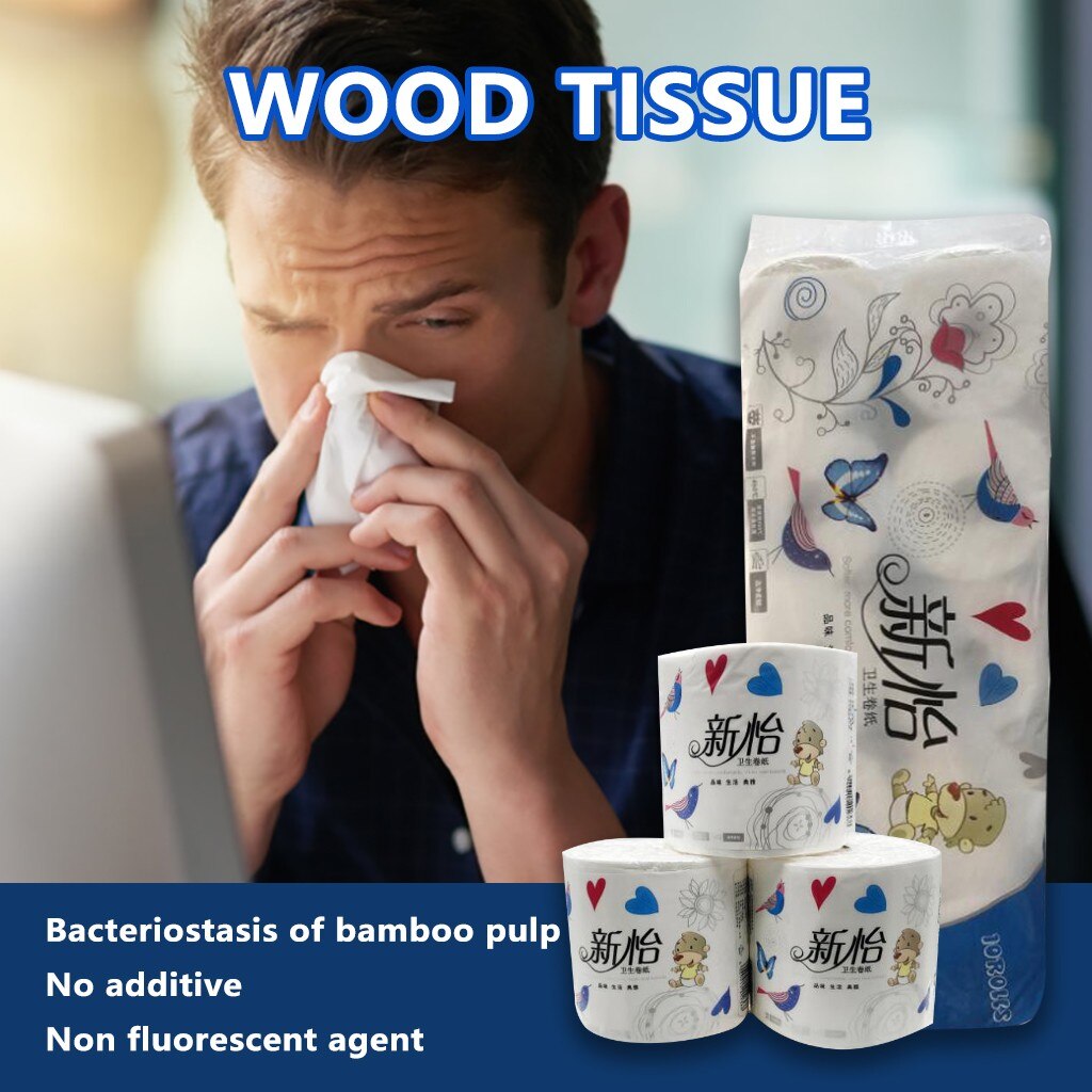 10 Rollen Weichen Wc Gewebe Hand Hause Papier Handtücher Stepp Papier Waschraum Rolle Papier Für Haushalt Schlecht Sanitär Liefert