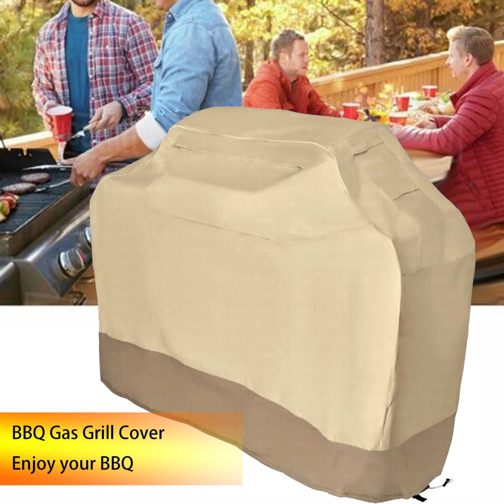 Aprikose Farbe Bbq Abdeckung draussen Staub Wasserdicht schwer Pflicht Grill Abdeckung Regen Schutz draussen Grill Abdeckung Platz Bbq Grill