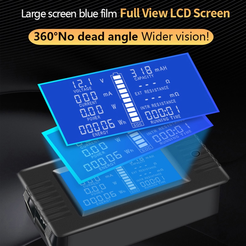 PZEM-015 200v 100A shunt Batterie Strom Impedanz Energie Tester 1Stck Entladung Kapazität Energie Amperemeter Voltmeter Energie Meter