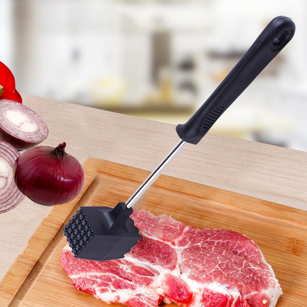 2Stck Edelstahl Doppel-Seite Rindfleisch Steak Schweinefleisch Fleisch Hammer Schläger Hammer Rindfleisch Huhn Küche Fleisch GeflüGel Werkzeug