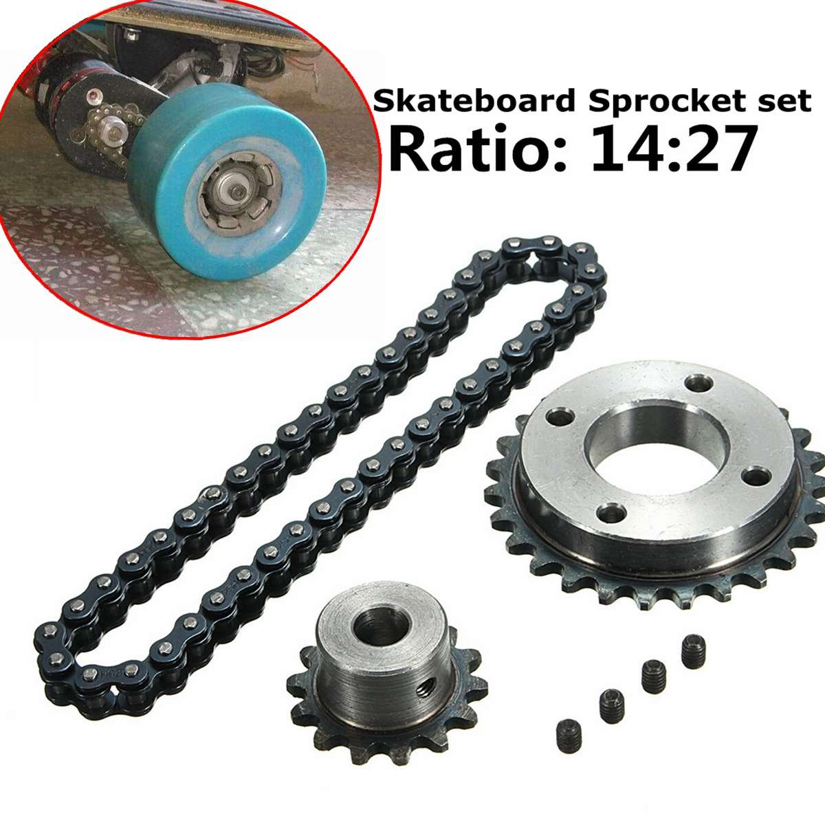 Elektrische Skateboard Ersetzen Teil Kettenrad Kette Rad DIY einstellen für DIY Elektrische Longboard Skateboard Zubehör