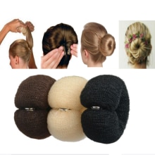 Frauen Mädchen Haar Krapfen Brötchen Hersteller Magie Schaum Schwamm Einfach Großen Ring Haar Styling Werkzeuge Frisur Haar Zubehör