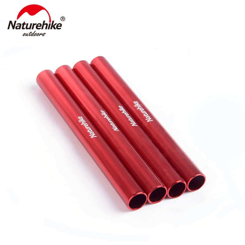 NatureHike 4 Stck Aluminium Legierung Zelt Pole Reparatur Rohr Single Stange ausbessern Rohr verlängern13cm geeignet Zelt Zubehör NH17A001-W
