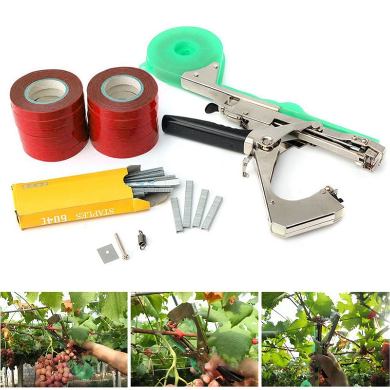 Binden Maschine Anlage Garten Anlage Bündel Tapetool Tapener Mit 12 Rollen Von Band, Verwendet Für Gemüse, Trauben, tomaten, Gurken