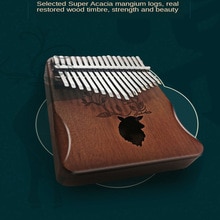 Kalimba 17-Schlüssel Klavier Nette Elch Massivholz Mahagoni Kalimba Daumen Klavier Musical Instrument Anfänger Geburtstag
