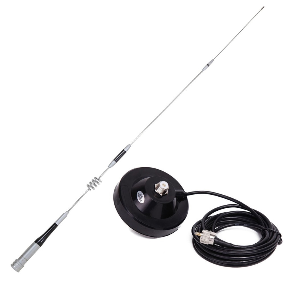 Diamant SG-7200 hoch gewinnen Dual Band UHF/VHF 144/430MHz Antenne SG7200 + Magnethalterung (11,5 cm/12 cm) für bj-218 Auto Handy, Mobiltelefon Radio