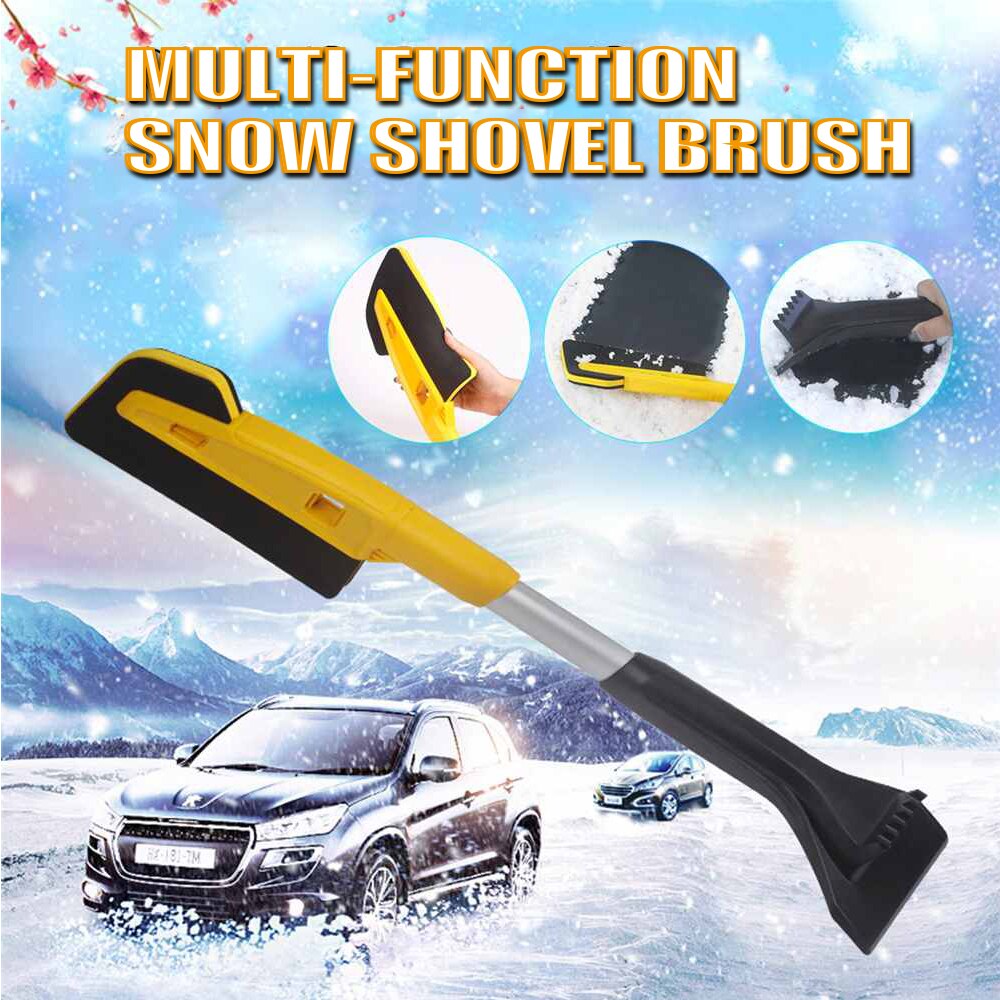 Schnee Pinsel und Abnehmbare Eis Schaber Multifunktionale Schnee Schaufel Lange Stange Enteisung Eis fegen Werkzeug Glas für Winter Auto Reinigung