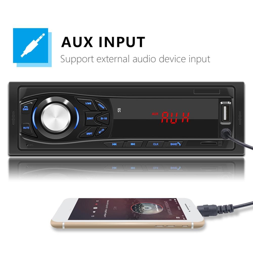 Universal- 12V Bluetooth Autoradio Auto Stereo 1 Lärm Radio FM Aux Eingang Empfänger USB Audio- MP3 Spieler Für Auto MP3 Multimedia Serie