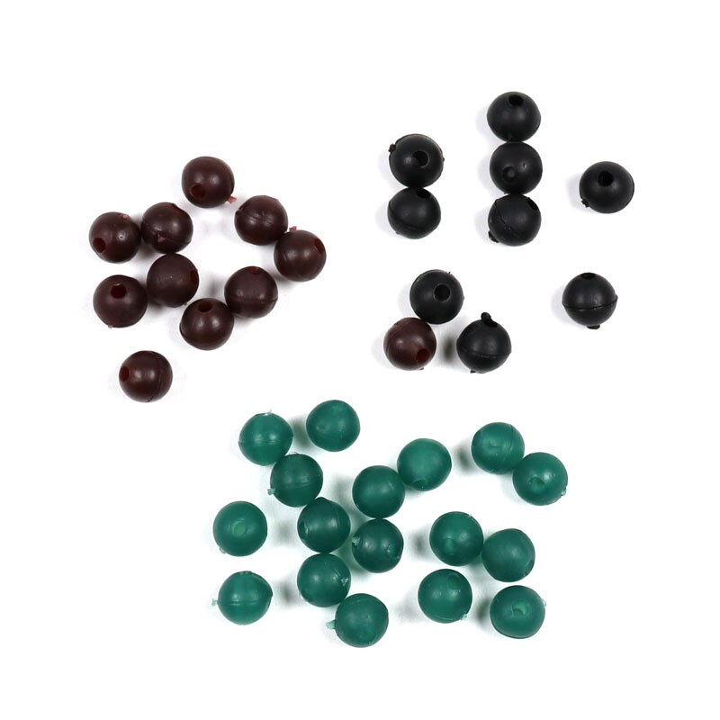 50 teile/paket 6mm 8mm Angeln Korn angehen Zubehör Weiche Gummi Perlen Karpfen Angeln Bohrung Perlen Chod und Hubschrauber Anlagen Bohnen