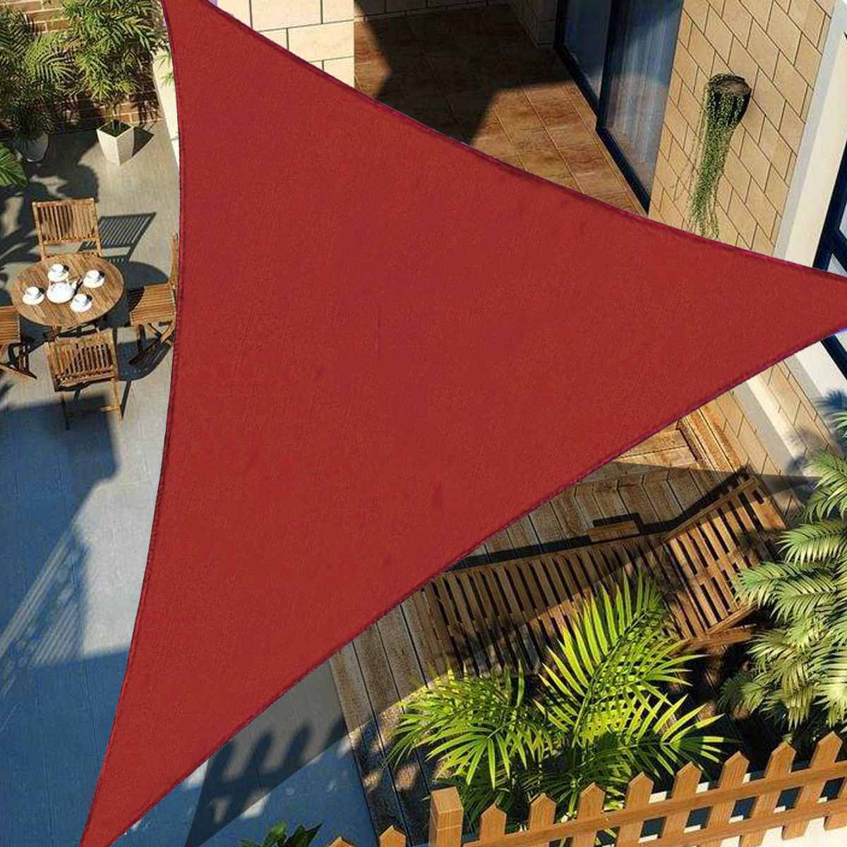 3x3x3 280GSM HDPE Rechts Dreieck Markise Sonnensegel Sonne Ich bin Freien Wasserdichte Sonne Sonnensegel Garten Terrasse Schwimmbad Camping Picknick Zelt