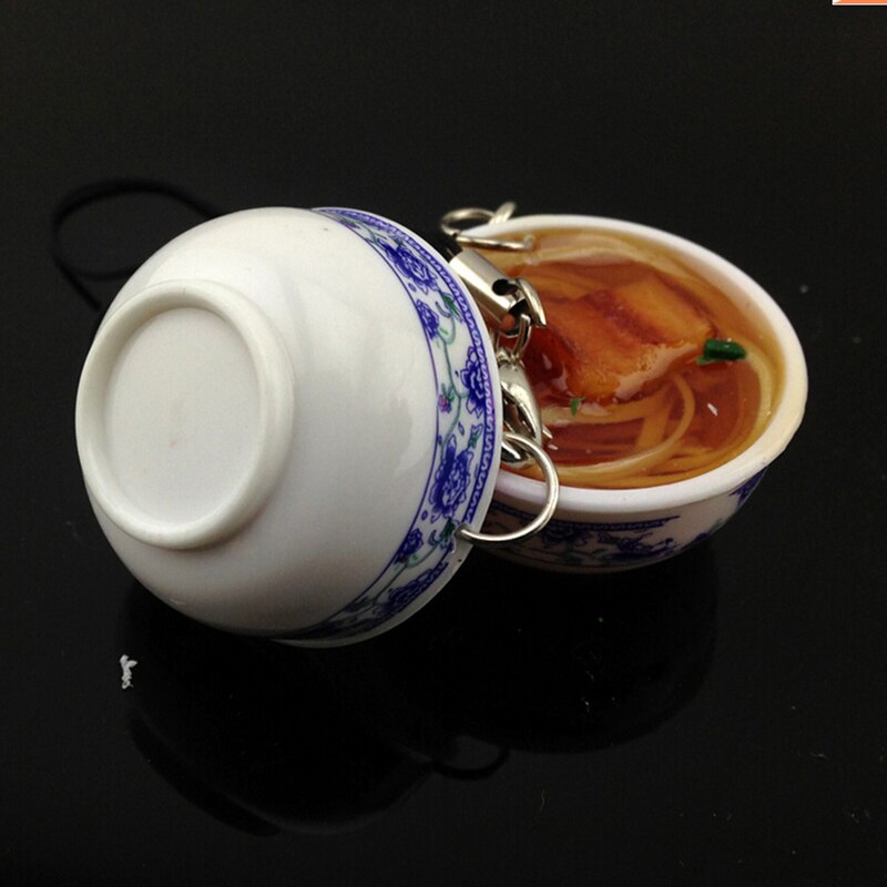 1Stck-niedlich-Lebensmittel-Simulation-Schlüssel-Ketten-Chinesisch-Blau-und-Weiß-Porzellan-Lebensmittel-Schüssel