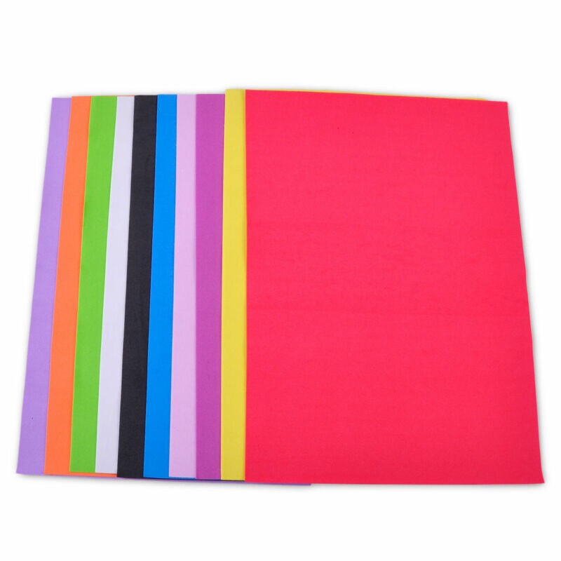 10 blätter/zufällig A4 Mehrfarbig schwamm schaum papier falten sammelalbum papier modell EVA schaum papier freundlicher handgemachte farbige papier