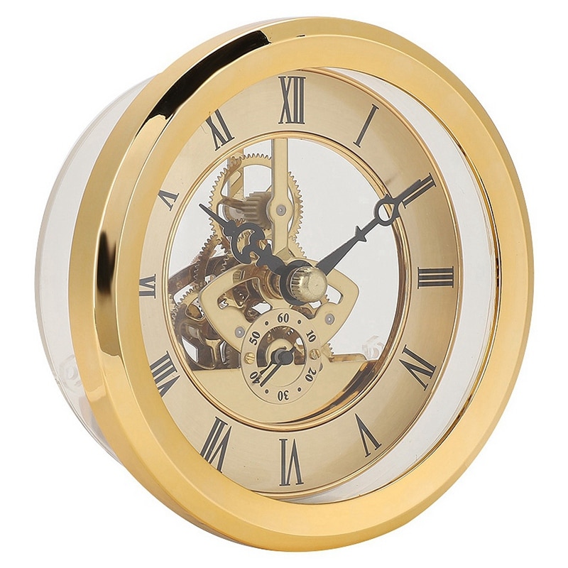 Spielzeug Stütze DIY Metall 103mm Gebaut-in Uhr Einsatz transparent Uhr DIY Schreibtisch Handwerk Uhr Zubehör Karneval Party uhr Reparatur Werkzeug