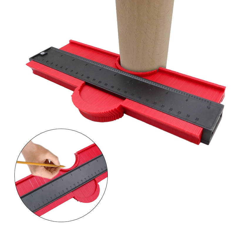14/25cm Kontur Messgerät Kunststoff Profil Kopie Kontur Messgeräte Standard Holz Kennzeichnung Werkzeug Fliesen Laminat Fliesen Allgemeine Werkzeuge