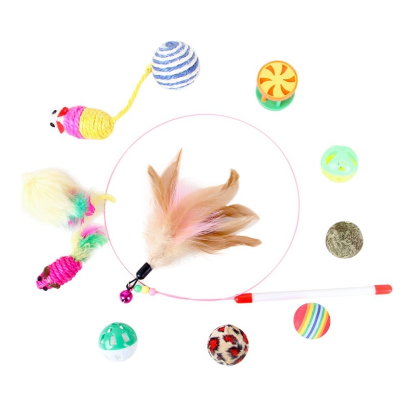 Feder Mäbenutzen bilden Stock Spielzeug Nette Katze Spielzeug Bausatz Haustier Sisal Glocke Kätzchen Katzen Hunde Kätzchen Spielzeug Packungen Spielen liefert