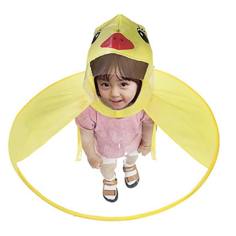freundlicher Regenmantel Regenschirm Headwear Karikatur freundlicher UFO Regen Mantel Art Erwachsene Regen Mantel Abdeckung transparent Regenschirme Ich bin Freien Spielen
